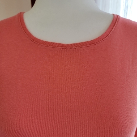 Talbots 100% Cotton Crewneck Long Sleeve T-shirt EUC Size Large Petite - Picture 2 of 9